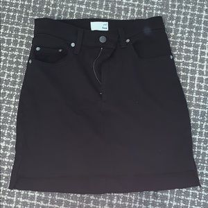 aritzia denim skirt